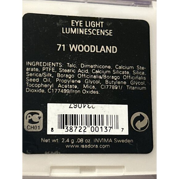 IsaDora Eye 71 Woodland .08 oz Eye Shadow Compact Gray Vintage NEW  Rare - Picture 6 of 6